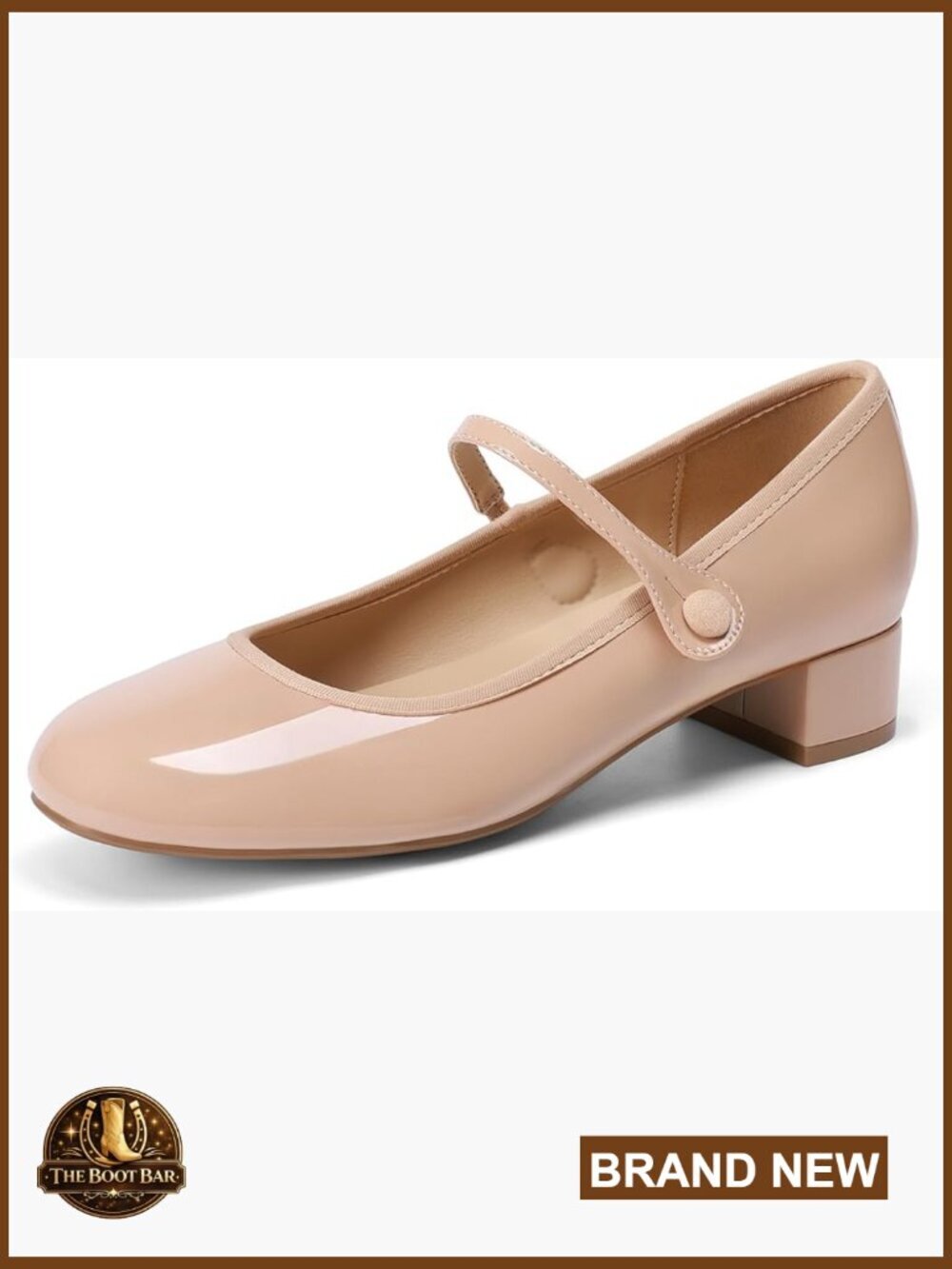 Women's Mary Jane Chunky Low Heel Pumps Slip On Dress Shoes